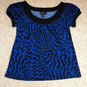 🌈INC black and blue short sleeve top